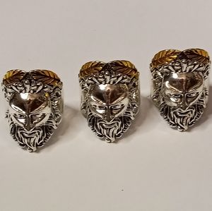 1 Men's Jesus face ring, size 10 - 8. ONLY SIZE 8 LEFT